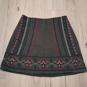 A&F embroidered skirt